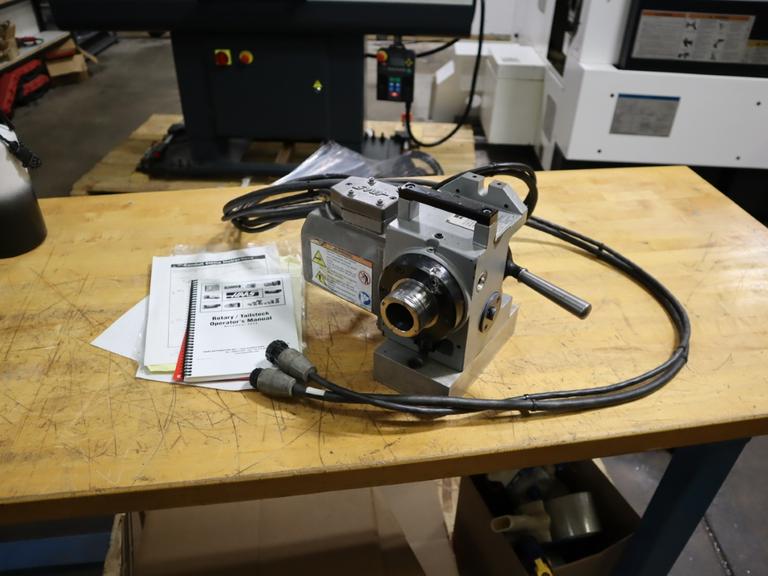 Haas HA5C Programmable Rotary Table, Brushless Sigma 5 Motor, Cables, Connector, Lever Closer