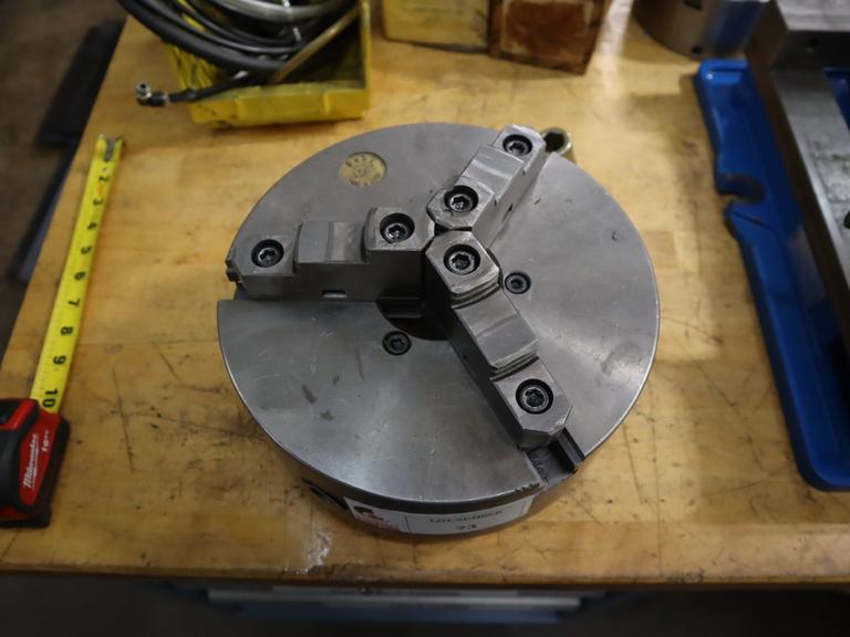 10" 3-Jaw Chuck, D1-5 Camlock Back, 2.5" Hole
