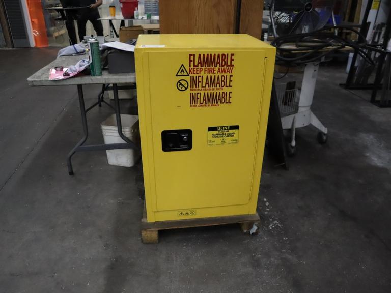 ULine Model H-2218M Flammable Liquid Storage Cabinet - NO CONTENTS