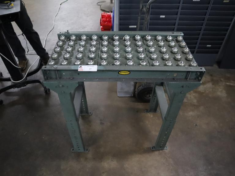 Hytrol Ball Transfer Table, Adjustable Height
