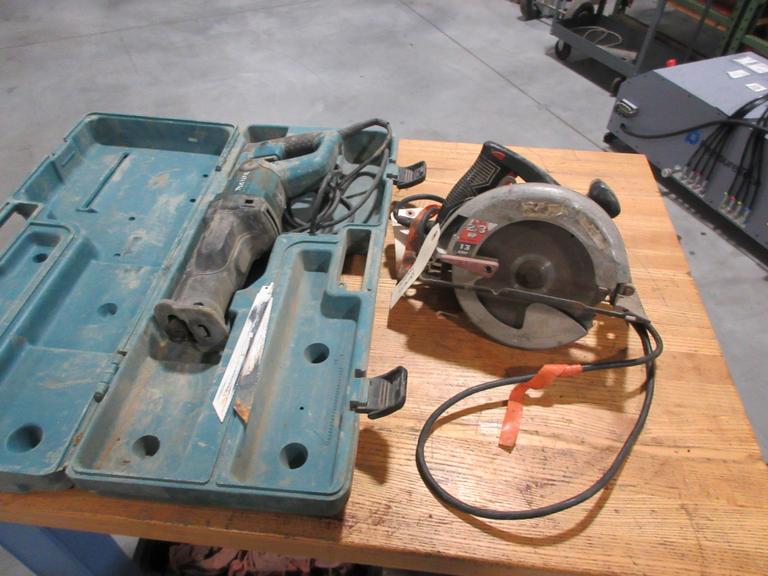 Makita Corded Reciprocating Saw JR3050T, and Skil Circular Saw 7.25" Corded 2.3hp