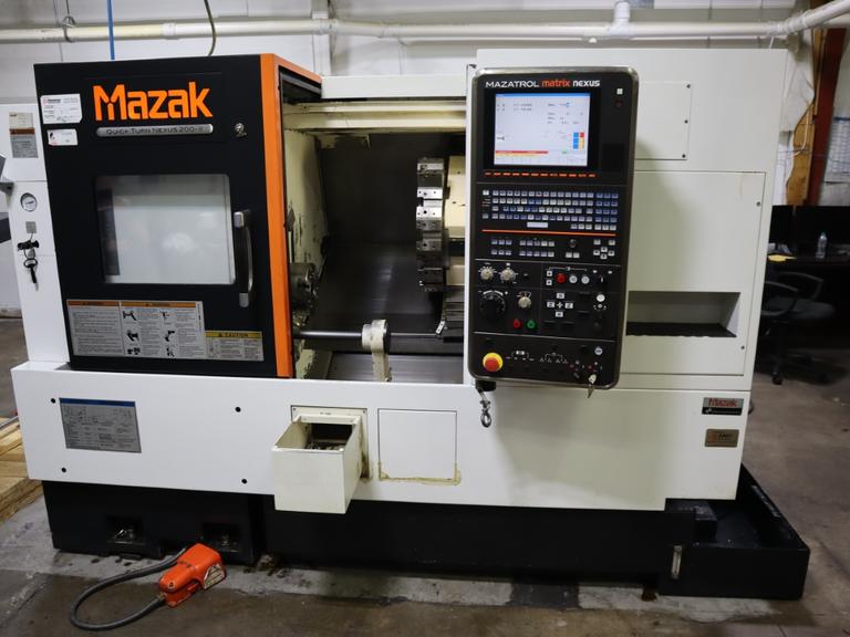 Mazak QuickTurn Nexus 200-II 2-Axis CNC Lathe Turning Center, Tailstock, 3-Jaw Chuck, Chip Con - NEW 2012