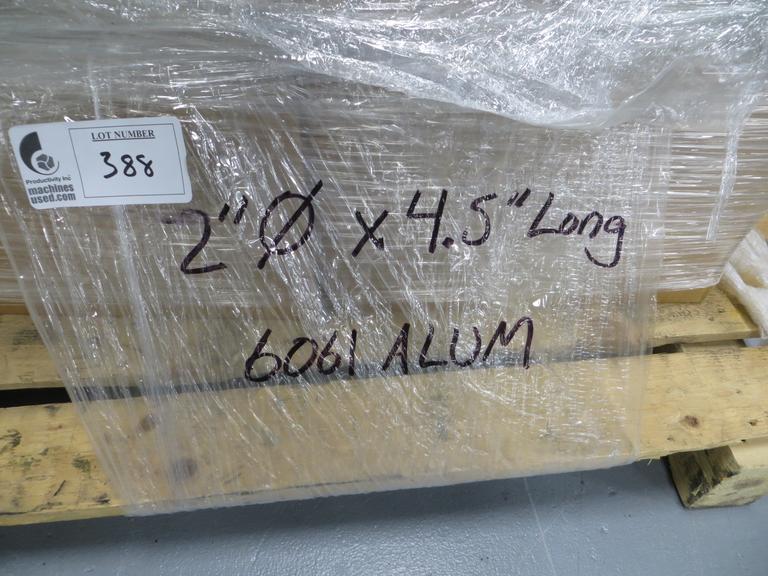 Aluminum 6061 Round Bar Stock, 2" x 4.5", Approximately 150