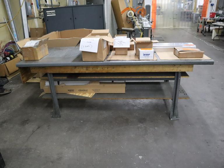 Metal Work Bench - NO CONTENTS