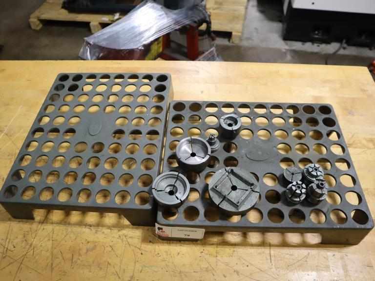 5C Step Collets and ID Collets with (2) Collet Racks
