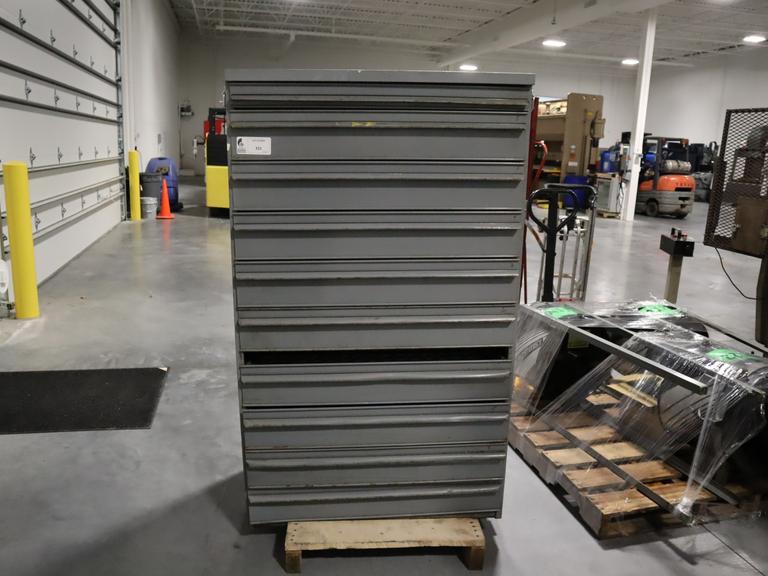 10-Drawer Heavy Duty Cabinet w/ Racks For 600 5C Collets