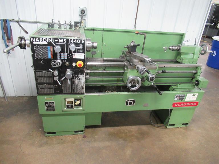 Clausing Nardini MS1440E Engine Lathe 14" x 40"  Tool Posts, 5C Closer, 3 & 4 Jaw Chucks