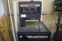 Sears Craftsman 12" Vertical Band Saw, 2 -Speed Motor, Tilting Head, Work Table, Stand