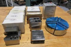 6" 3-Jaw Chuck Soft Jaws, Steel and Aluminum, 1.5mm x 60 Deg Serrated, Various Brands, (13 Sets0
