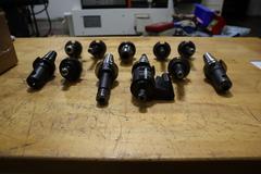 Command CT 40 Taper Tool Holders: (1) Tapmatic Head, (1) ER20 Collet Holder, (9) End Mill Holders