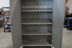 Heavy-Duty Steel 2-Door Light Grey Cabinet