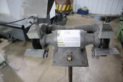 Palmgren 6" Double End Pedestal Grinder, 1/3 HP, 3450 RPM, Tool Rests, Eye Shields - Single Phase