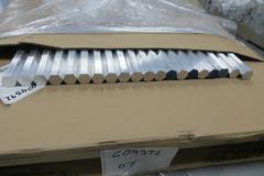 Aluminum 6061 T6511 Hex Bar Stock,  1-1/4" x 36", Approximately 20
