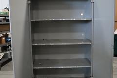 Heavy-Duty Steel 2-Door Light Grey Cabinet