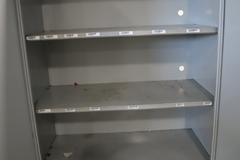 Heavy-Duty Steel 2-Door Light Grey Cabinet
