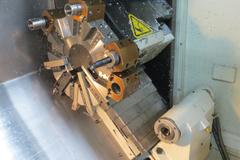 Hurco TM6 CNC Turning Center, MAX CNC Control, 6" 3-Jaw Chuck,  Collet Chucks, Tool Setter, Parts Catcher, Tailstock, Chip Conveyor