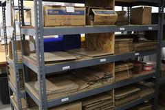 (6) Adjustable Shelving Units with Shelves - NO CONTENTS