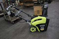 Ryobi Cordless Electric Show Thrower 40V with (2) Batteries and Charger