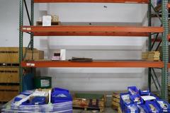 Pallet Racking Teardrop Style 148" x 42" x 144" High Bay with 3 Shelves and Wire Decking - NO CONTENTS