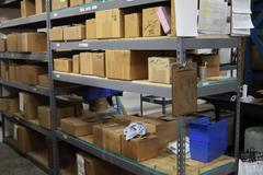 (6) Adjustable Shelving Units with Shelves - NO CONTENTS