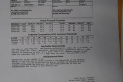 6061 Aluminum Bars 6061-T6511 2.65" Diameter x 6.6" Lengths with Certifications