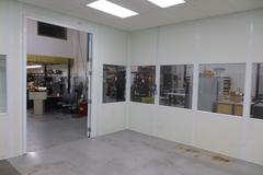 Quality Assurance Lab - 20' x 20' with (1) 72" x 120" Double Door Entrance and (1) 36" x 84" Door, Friedrich Wall Mounted Air Conditioner, DISMANTELD, PALLETIZED AND READY FOR PICK UP