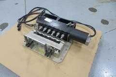 Beere Precision Products 6-360 6-Spindle 5C Collet Rotary Fixture with Haas Brushless Motor and Cables Mounted to 22" x 20.5" Plate