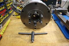 10" 3-Jaw Chuck, D1-5 Camlock Back, 2.5" Hole