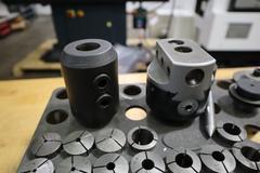 R8 Taper Collet and Tool Holders in Divider Rack