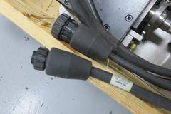 Beere Precision Products 6-360 6-Spindle 5C Collet Rotary Fixture with Haas Brushless Motor and Cables Mounted to 22" x 20.5" Plate