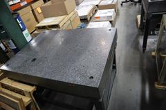 TruStone Granite Surface Plate, Grey, Grade A, 48" x 36" x 6.25" with Steel Stand