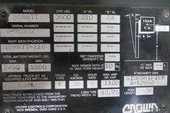 Crown 35RRTT Single Reach 2-Stage Electric Forklift with Side Shift