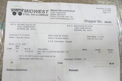 Aluminum 6061 T6511 Hex Bar Stock,  1-1/4" x 36", Approximately 20