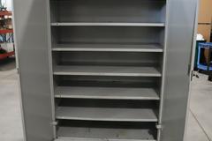 Heavy-Duty Steel 2-Door Light Grey Cabinet