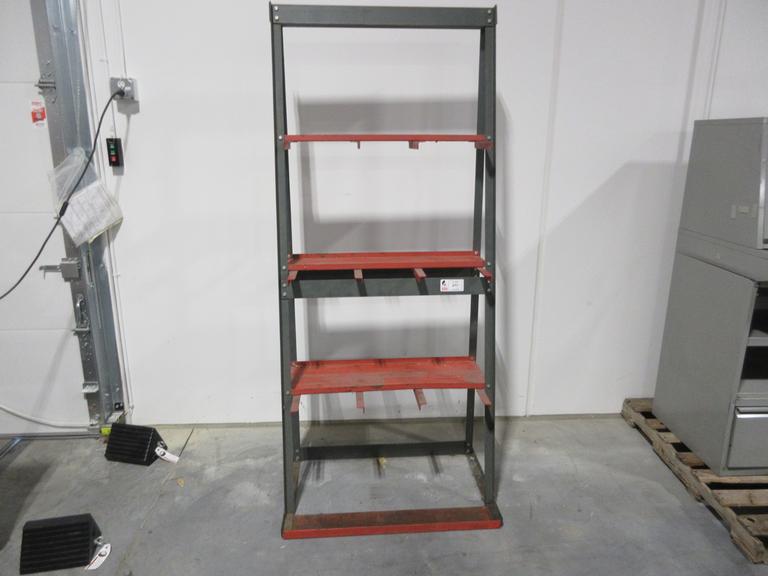 3-Upright Bays, 3 Shelves Vertical Storage Rack