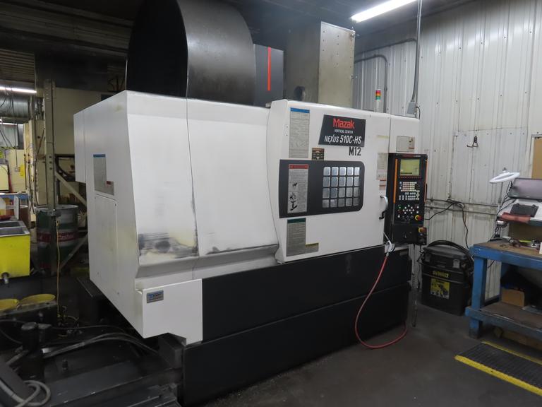 Mazak VCN 510C-HS (High Speed) CNC Vertical Machining Center, Fushion 640M, Rotary Table, Probing, 15K RPM, 48 ATC, Chip Conveyor and MORE!