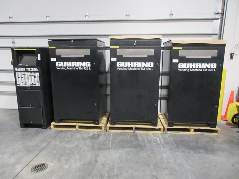 Guhring TM426L Tool Dispensing System - Inventory Management - (3) Vending Machines w/ Main Control Unit (Model TM426)