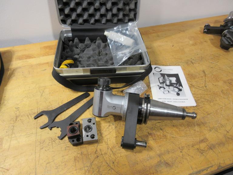 Alberti T90-2.5 ER25 Collet Right-Angle Milling Head w/ Manual, Mounted On CAT50
