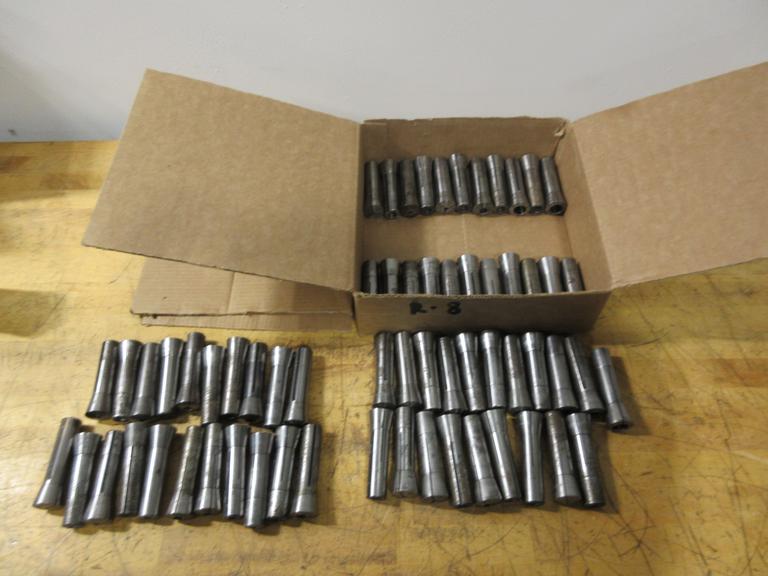 Assorted R8 Collets 1/8"-3/4" (63)