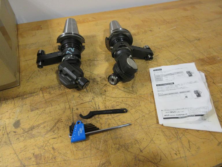 MST CT50-HUA10-150-T110 Split-Collet Type CTH10/C10 Right-Angle Milling Head w/ Manual, Mounted On CAT50 (2)