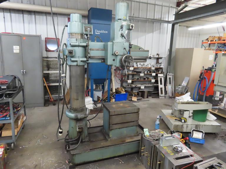 Arboga RLM-3512 Radial Arm Drill, Power Elevation, Box Table 3 HP,  Power Quill Feed and MORE!