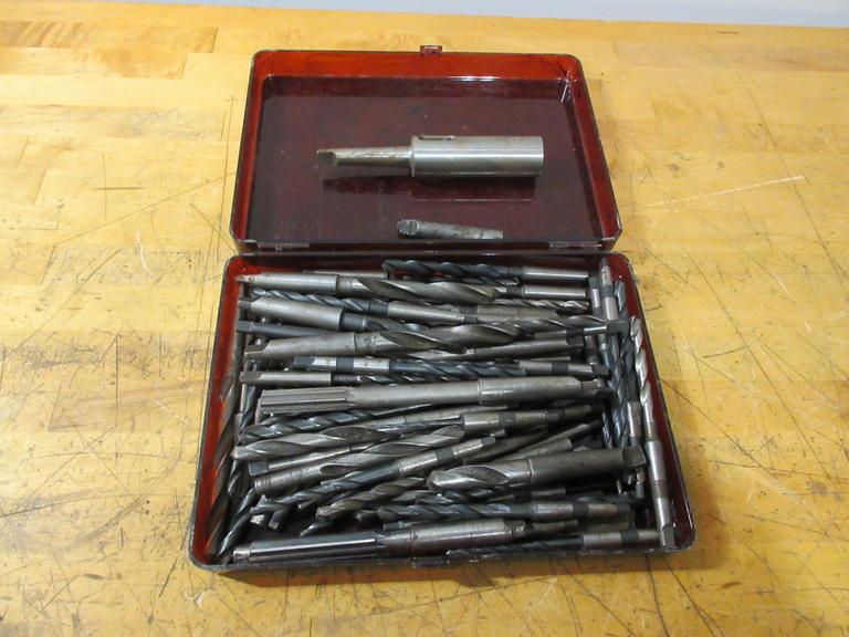 Case Of HSS Drills & Reamers - Mostly Morse Taper No.1 - No.2
