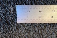 Starrett Steel Rule: 72" OAL, 4R Graduation, Rigid, 1-1/2" OAW, 50ths, 100ths, 32nds, 64ths