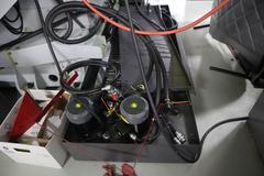 Hardinge-Bridgeport Model V480 APC Vertical Machining Center with 2-Station Automatic Pallet Changer, 10K Spindle, Probing System, Chip Conveyor