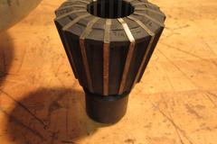 Jacobs Spindle Nose Lathe Chuck w/ 7/8" & 1-3/16" Rubber Collets With Hardinge 8050 Standard Thread