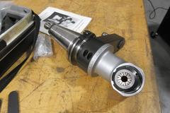 Alberti T90-2.5 ER25 Collet Right-Angle Milling Head w/ Manual, Mounted On CAT50