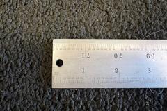 Starrett Steel Rule: 72" OAL, 4R Graduation, Rigid, 1-1/2" OAW, 50ths, 100ths, 32nds, 64ths