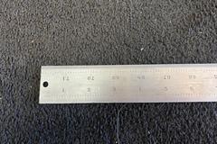 Starrett Steel Rule: 72" OAL, 4R Graduation, Rigid, 1-1/2" OAW, 50ths, 100ths, 32nds, 64ths
