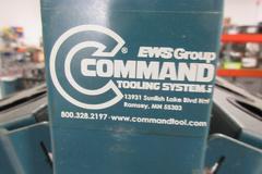 Command Heavy-Duty 95 Pocket CAT50 Tool Rack W/ Erickson CAT50 Hydraulic Tool Holders (55) Mostly Metric