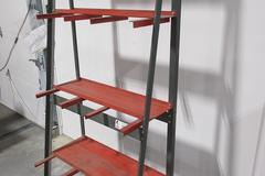 3-Upright Bays, 3 Shelves Vertical Storage Rack